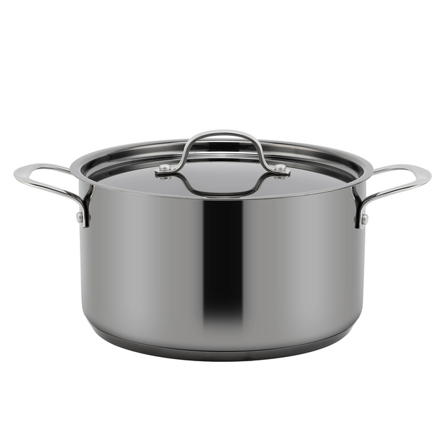 Wholesale Custom Kitchen Utensils Stainless Steel Impact Bonded Bottom Cooking Pot Set Pots Casserole Sets