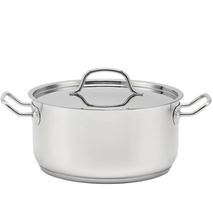 Wholesale Custom Stainless Steel Stock Pots Induction Safe Pots and Pans NonToxic Kitchen Cookware Set with Stainless Steel Lid