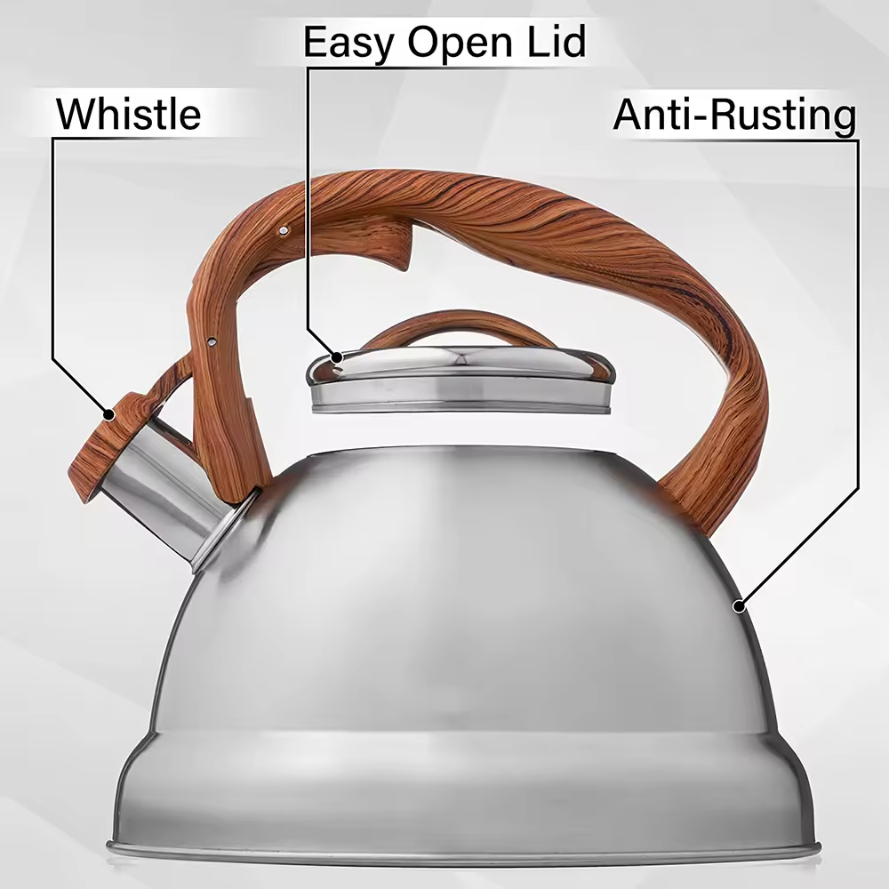 Custom Hot Selling Stainless Steel Whistling Tea Kettle Whistling Kettle