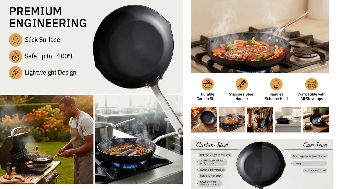 Carbon Steel Frying Pans 