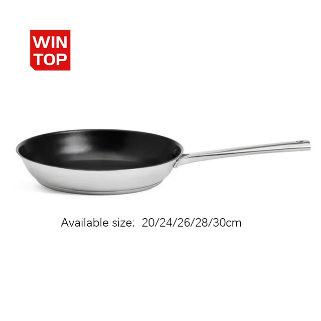 Factory Customized Food Grade Home Cooking Pan Steel Stainless Non-Stick Frying Pans Set for Restaurant Skillet Omlet Frying Pan