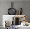 10PCS Modern Home Kitchen Recycled Heavy Gauge Aluminum Nonstick Cooking Pot Set with Grilldle Pan Easy Clean