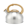 3.0L Stove Top Stainless Steel Tea Pot New Food Grade Polished Custom Top Seller Whistling Tea Kettle With Wood Handle
