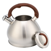 3.0L Stove Top Stainless Steel Tea Pot New Food Grade Polished Custom Top Seller Whistling Tea Kettle With Wood Handle