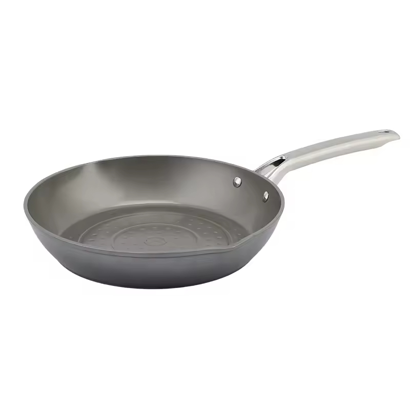 Premium Hard-Anodized Nonstick Aluminum Fry Pan Skillets Oven Safe to 500F Durable Desktop Oven Frying Pan Set PFOA Free