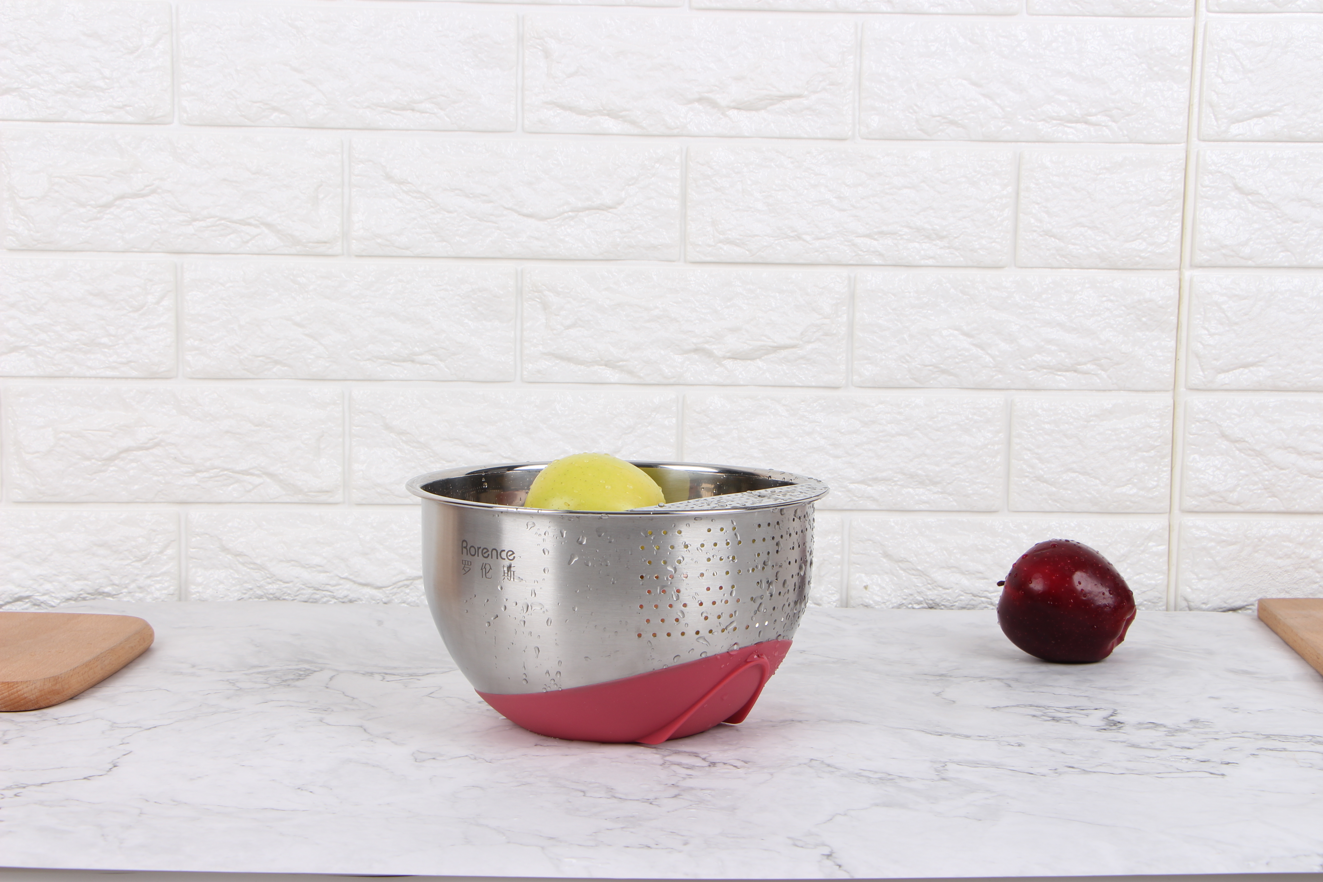 Multi-Function Vegetables Fruit Rice Strainer Stainless Steel Washing Bowl