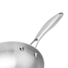 Hybrid TriPly Stainless Steel Nonstick Wok With Handle No Coating Nonstick Cookware Support ODM/OEM Non Toxic NO PFAS PFAS