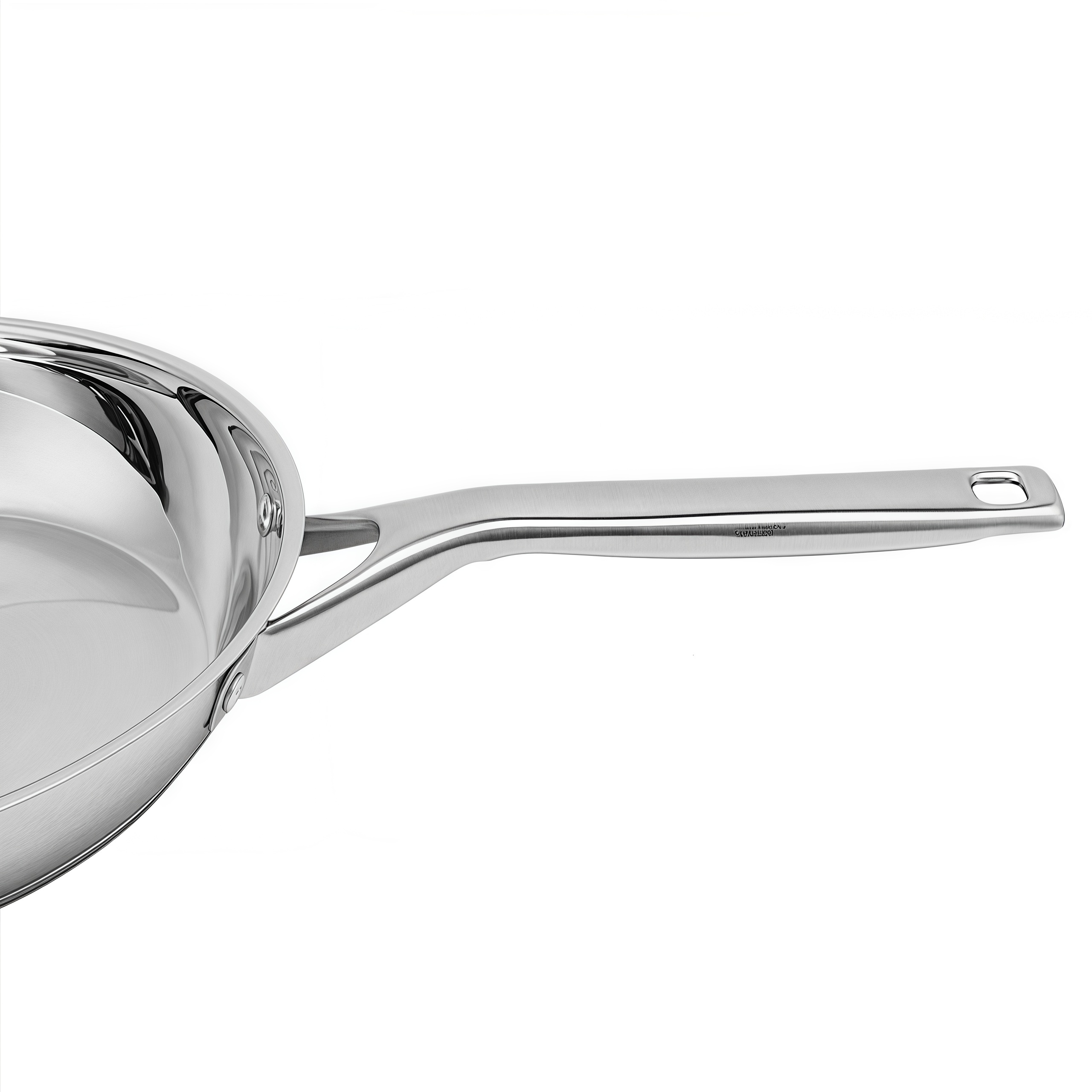 Hot Sale Wholesale Tri-ply Base Stainless Steel Pan 20/24/26/28cm 8inch/10inch/12inch Non-Coating Cookware Frying Pan