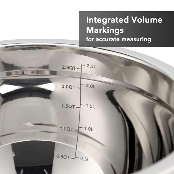 Customized Stainless Steel Mixing Bowl Set with Transparent Lids Eco-Friendly Multi-Function Salad Baking Metal Mixing Bowls