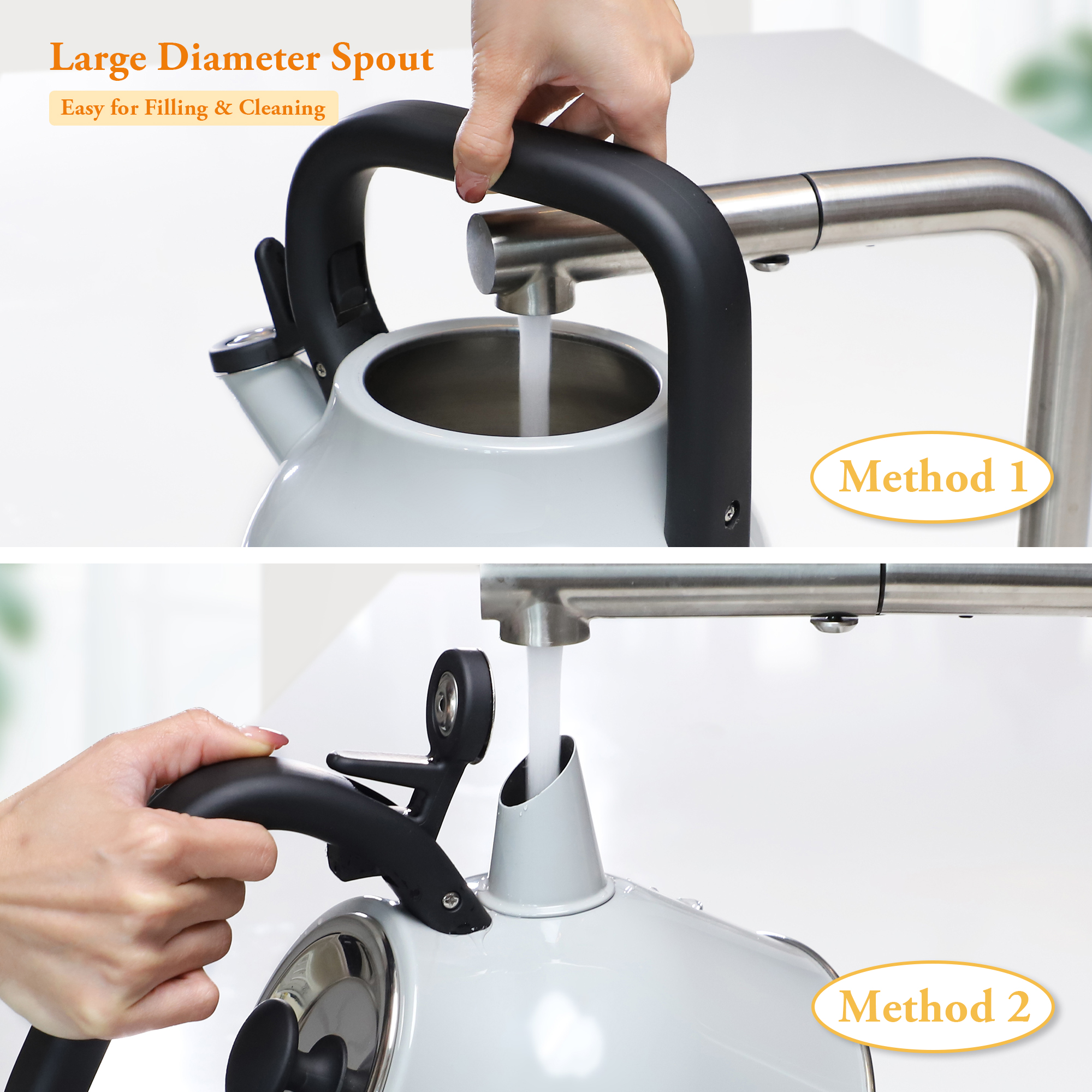 Modern 3L Stainless Steel Water Kettle New Design Whistling Tea Pot for Induction Stove Top Home Kitchen Teapot