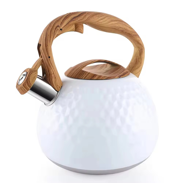 Modern 2.7L Stainless Steel Whistling Tea Kettle 2.8QT Factory Stovetop Kettle Metal Material