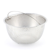 Fruit Vegetable Kitchen Strainer Colanders Set Stainless Steel Drain Wash Storage Drain Basket Stainless Steel Mesh Strainer