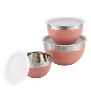 Stainless Steel Mixing Bowl Set With Lid