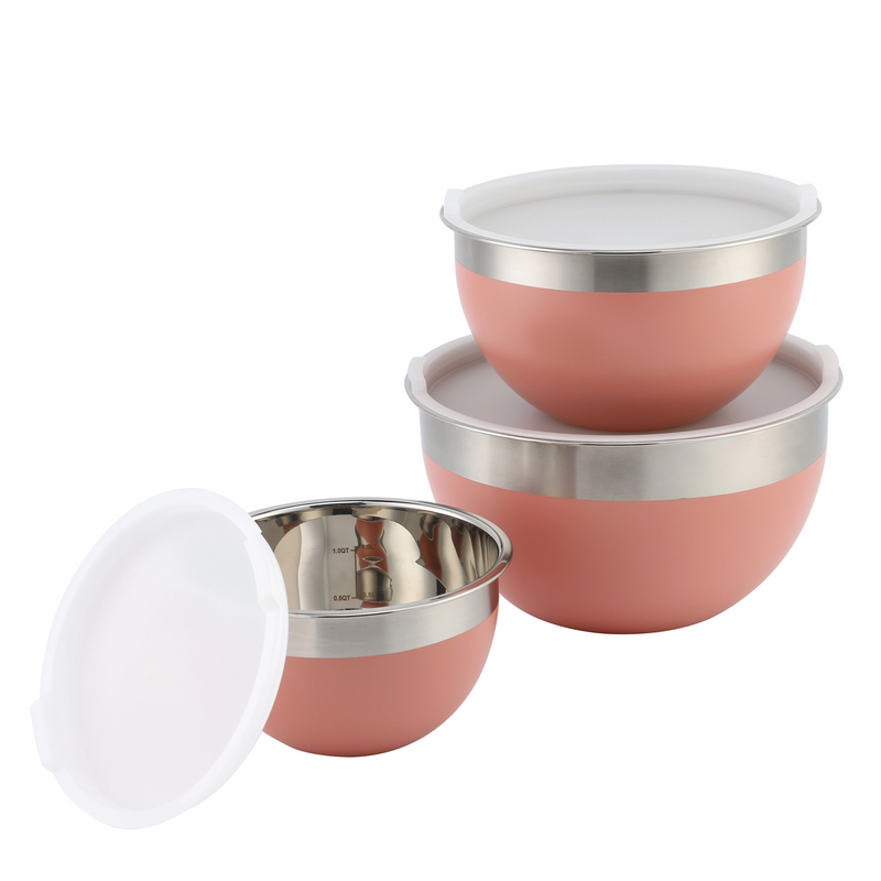 Stainless Steel Mixing Bowl Set With Lid
