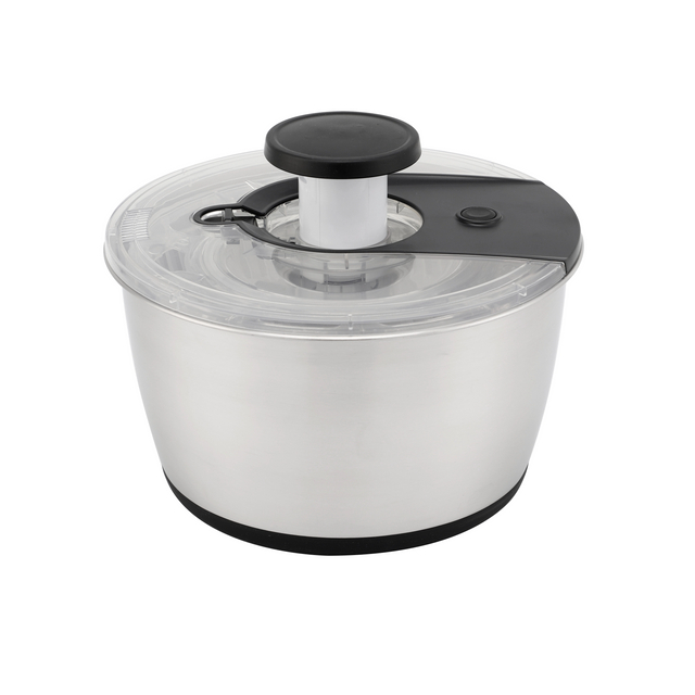 Home Use Vegetable Dryer Salad Spinner Stainless Steel Vegetable Salad Spinner