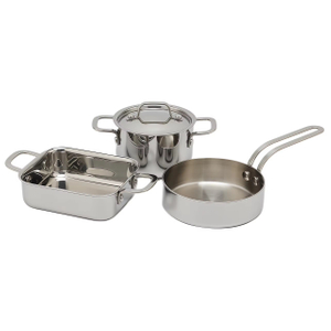 High Quality Mini Stainless Steel Factory Sales Metal Triply Stainless Steel Fry Pans Cookware Non Stick Frypan Home