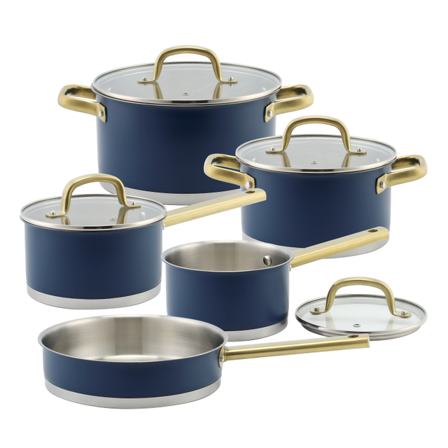 Wholesale Delicate Appearance Multi Function Thickening Base Cookware Stainless Steel Casserole Set Soup & Stock Pots With Lids