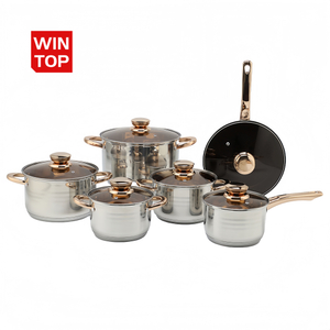 Wholesale Delicate Appearance Multi Function Thickening Base Cookware Stainless Steel Casserole Set Soup & Stock Pots With Lids