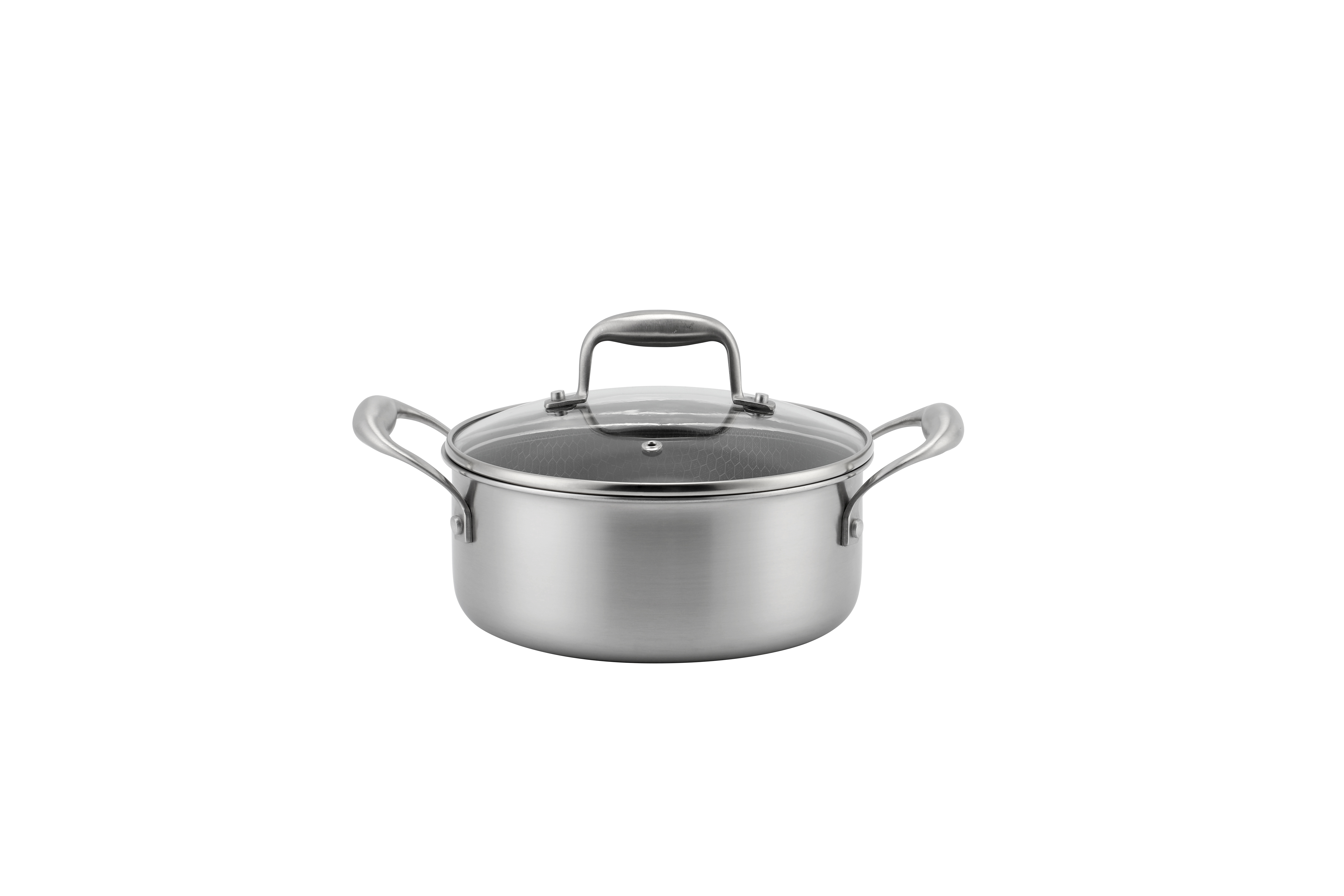 6 Piece High Quality Wholesale 18/10 Triply Stainless Steel 3 Layer Pots And Pans Steamer Set Cookware Set Saucepan Frying Pan