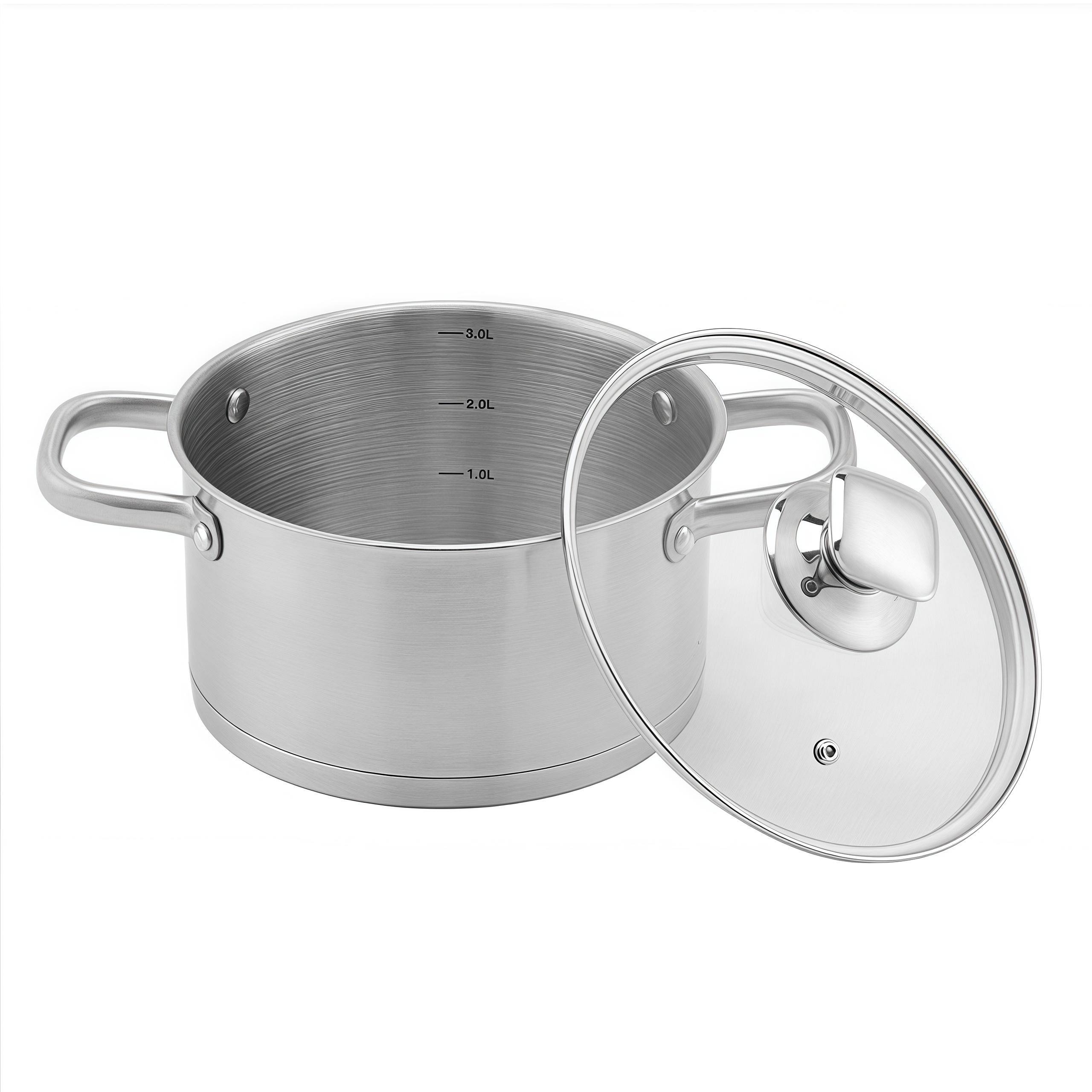 Wholesale Delicate Appearance Multi Function Thickening Base Cookware Stainless Steel Casserole Set Soup & Stock Pots With Lids