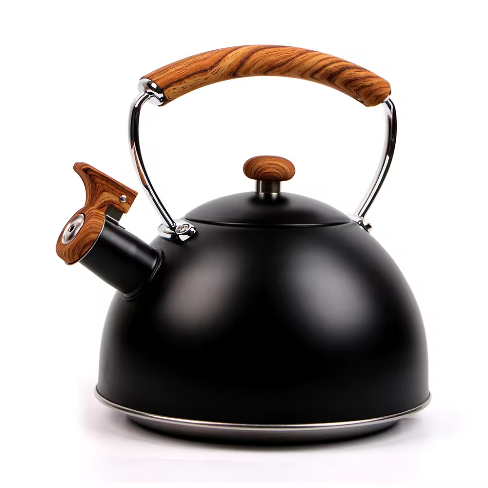 Factory Wholesale 2.5L Whistling Tea Kettle Tea Pot Customized Color Stainless Steel Hot Water Teapot for ALL Stovetop