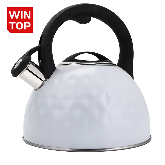 3.0L Stove Top Stainless Steel Tea Pot new Food Grade Polished Custom top seller Whistling Tea Kettle with induction bottom