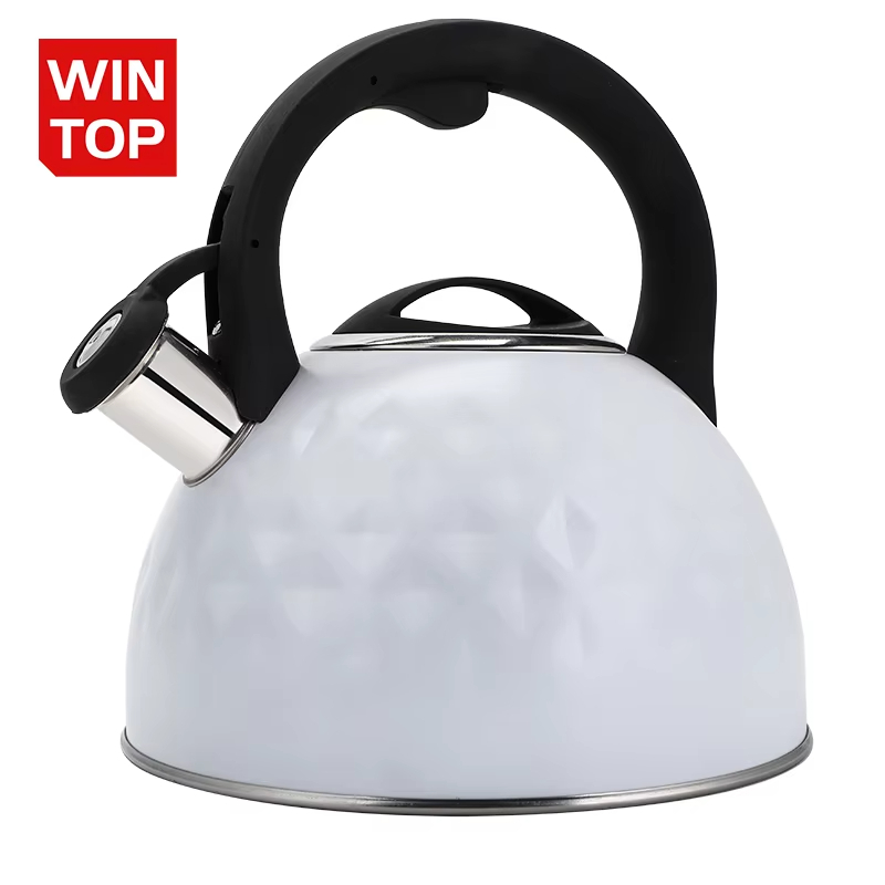 3.0L Stove Top Stainless Steel Tea Pot new Food Grade Polished Custom top seller Whistling Tea Kettle with induction bottom