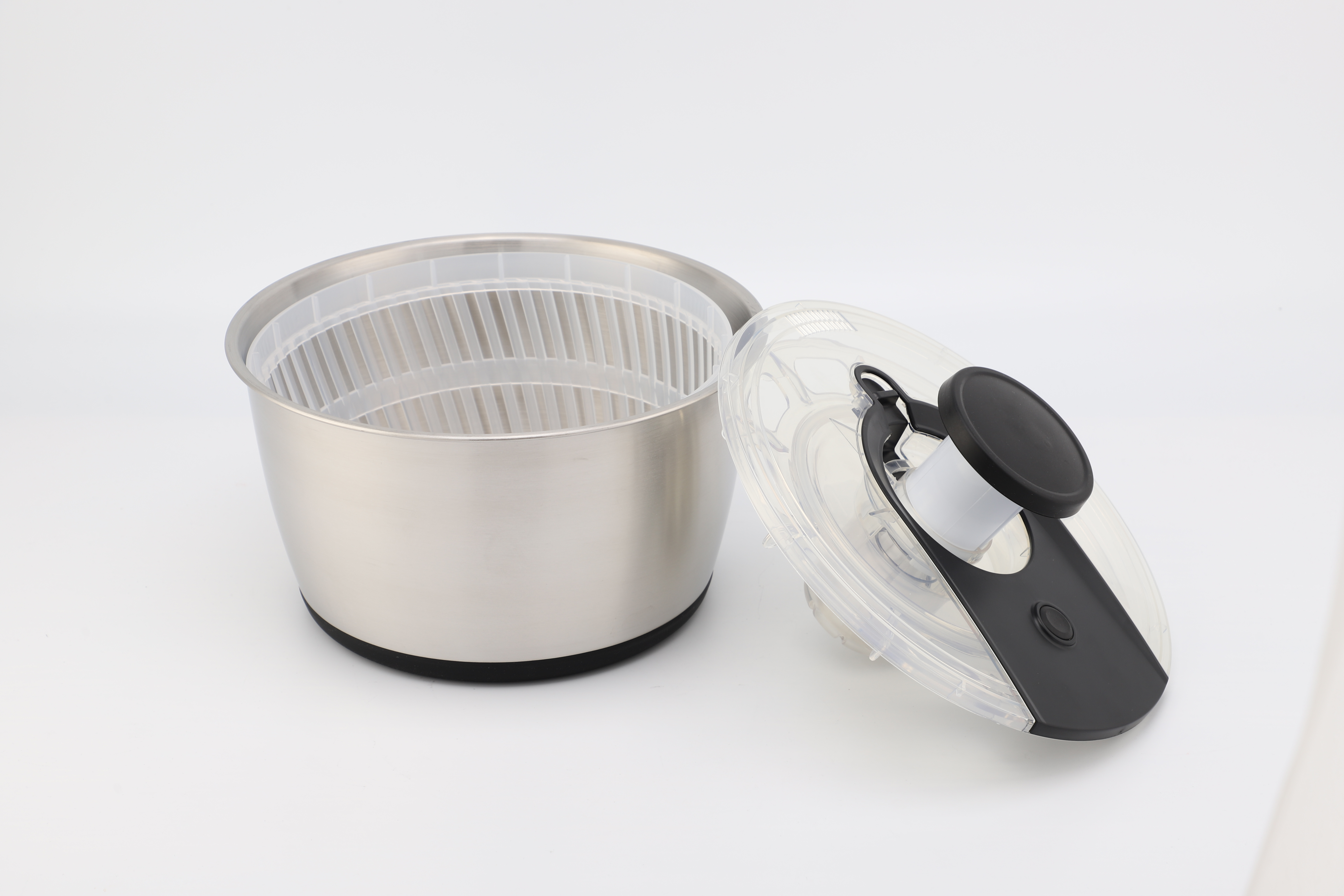 5L Home Use Vegetable Dryer Salad Spinner Stainless Steel Vegetable Salad Spinner