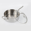 10 Piece High Quality Wholesale 18/10 Triply Stainless Steel 3 Layer Pots And Pans Steamer Set Cookware Set Saucepan Frying Pan