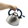Factory Wholesale 1.5L Whistling Tea Kettle Tea Pot Customized Color Stainless Steel Hot Water Teapot for ALL Stovetop