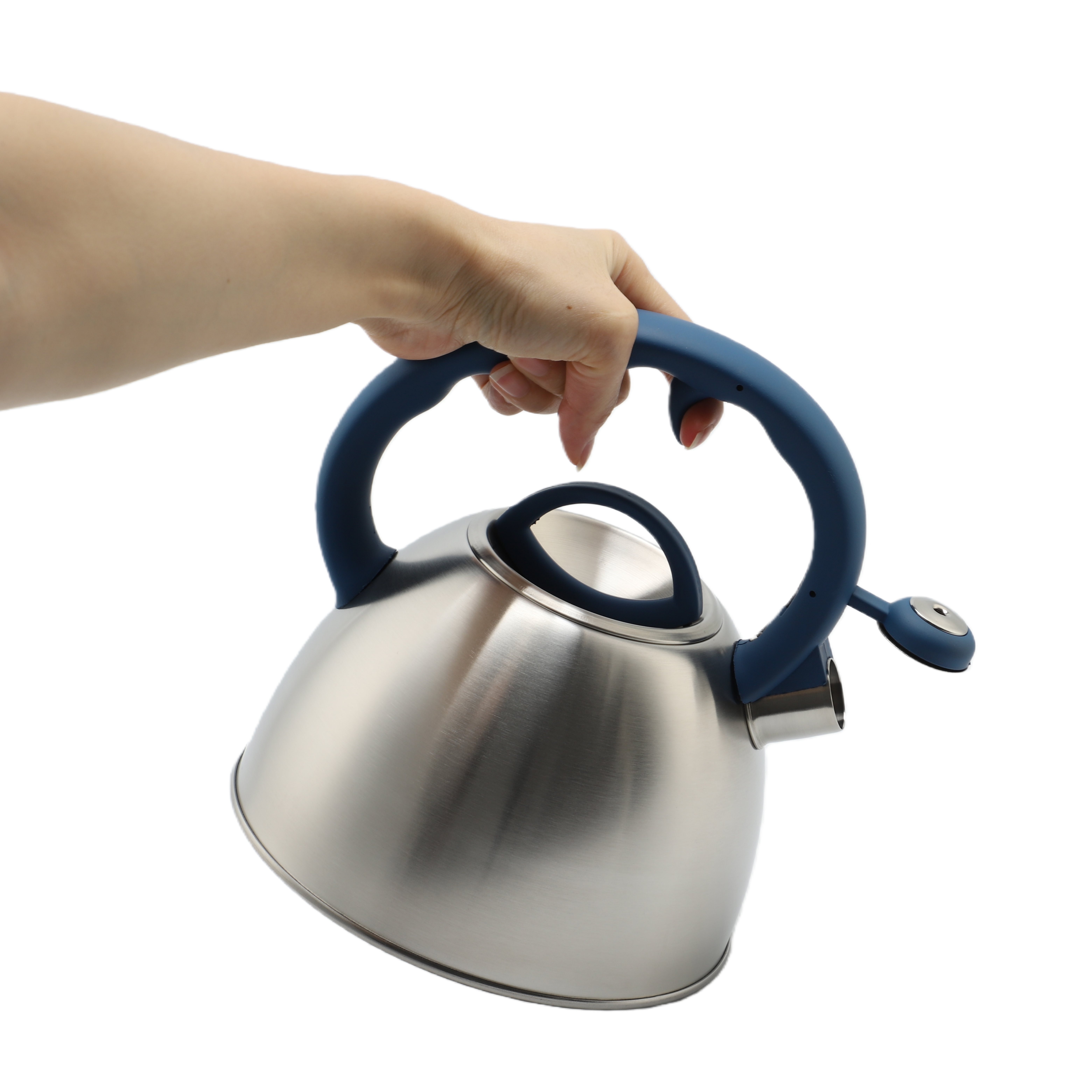 Factory Wholesale 1.5L Whistling Tea Kettle Tea Pot Customized Color Stainless Steel Hot Water Teapot for ALL Stovetop