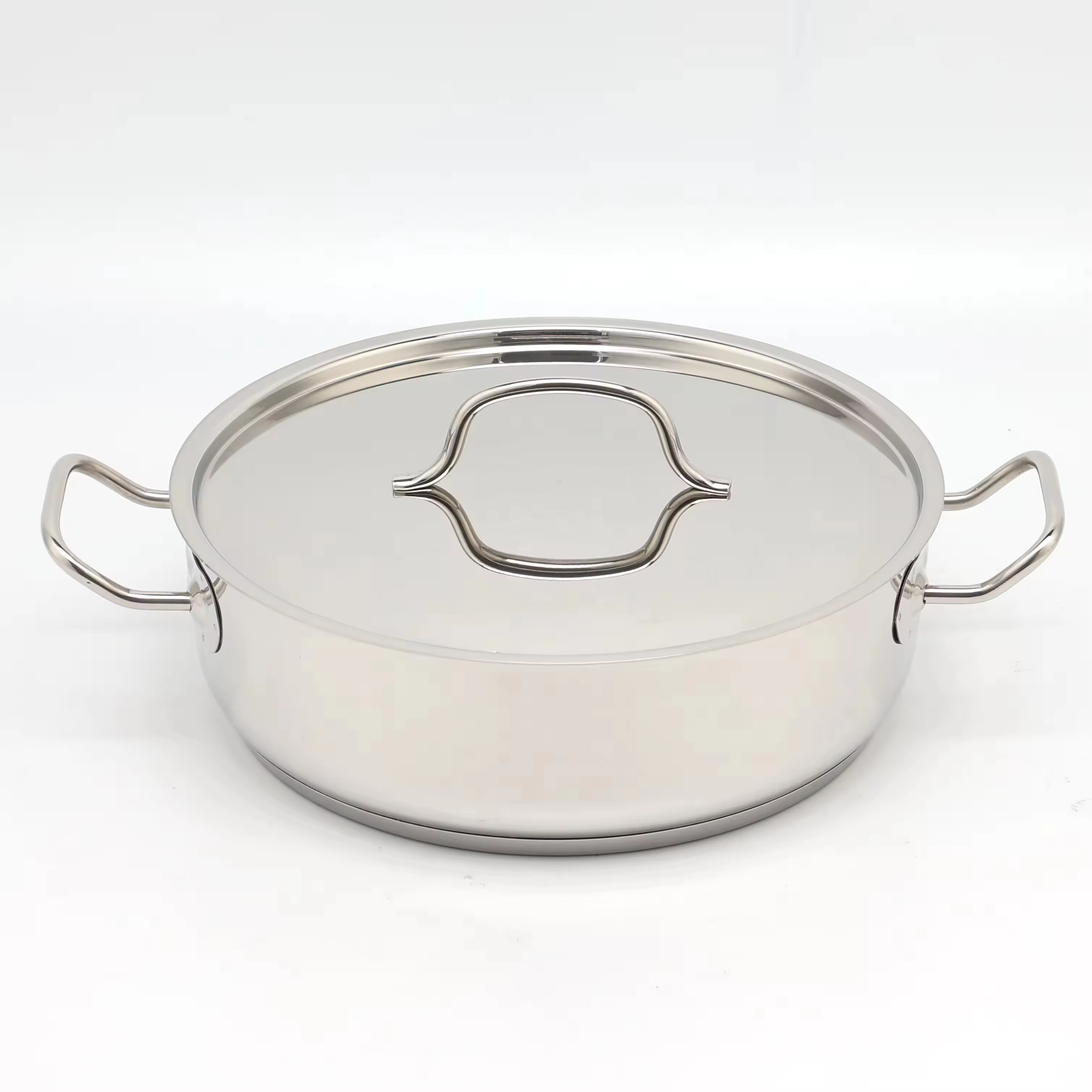 Wholesale Custom 9 Piece Stainless Steel Induction Safe Pots and Pans NonToxic Kitchen Cookware Set with Stainless Steel Lid