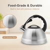 Factory Wholesale 2.7L Whistling Tea Kettle Pot Customized Color Stainless Steel Hot Water Teapot for ALL Stovetop