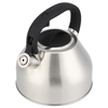 Modern 3L Stainless Steel Whistling Kettle Tea Teapot with Plastic Handle Home Kitchen Induction Stove Top Metal Construction