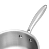 Tri-Ply Stainless Steel 304 Sauce Pan with Glass Lid Multipurpose Induction Cookware for Cooking Pot