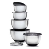 Wholesale High Quality Stainless Steel Salad Bowl with Grater Attachments Non Slip Base for Mixing Baking