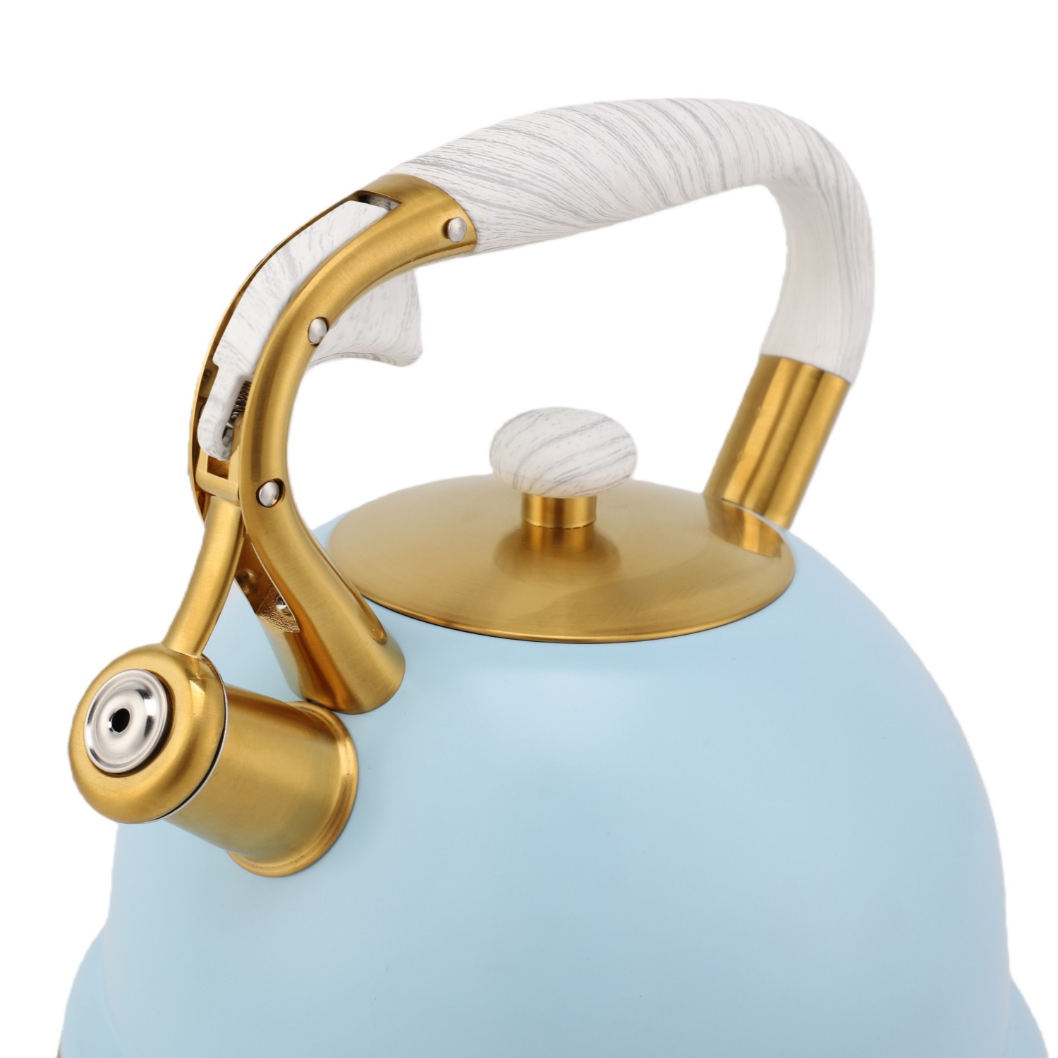 Factory Wholesale 3L Whistling Tea Kettle Tea Pot Customized Color Stainless Steel Hot Water for ALL Stovetop