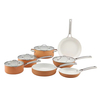 11 PCS Customizable Ceramic Non Stick Pans and Pots Set Induction Cast Aluminum Ceramic Cookware Set Pots and Pans Set