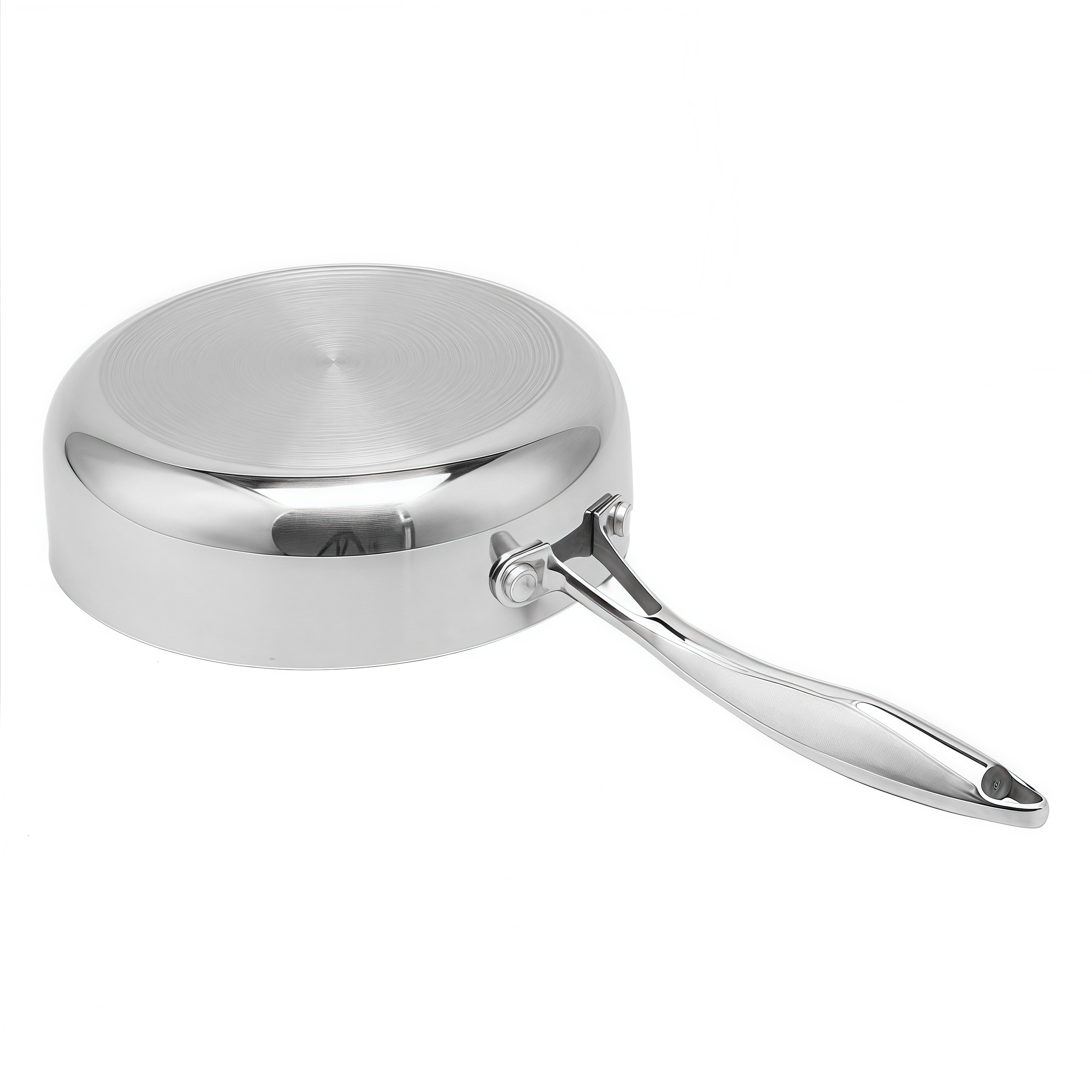 Hybrid TriPly Stainless Steel Nonstick Wok With Handle No Coating Nonstick Cookware Support ODM/OEM Non Toxic NO PFAS PFAS