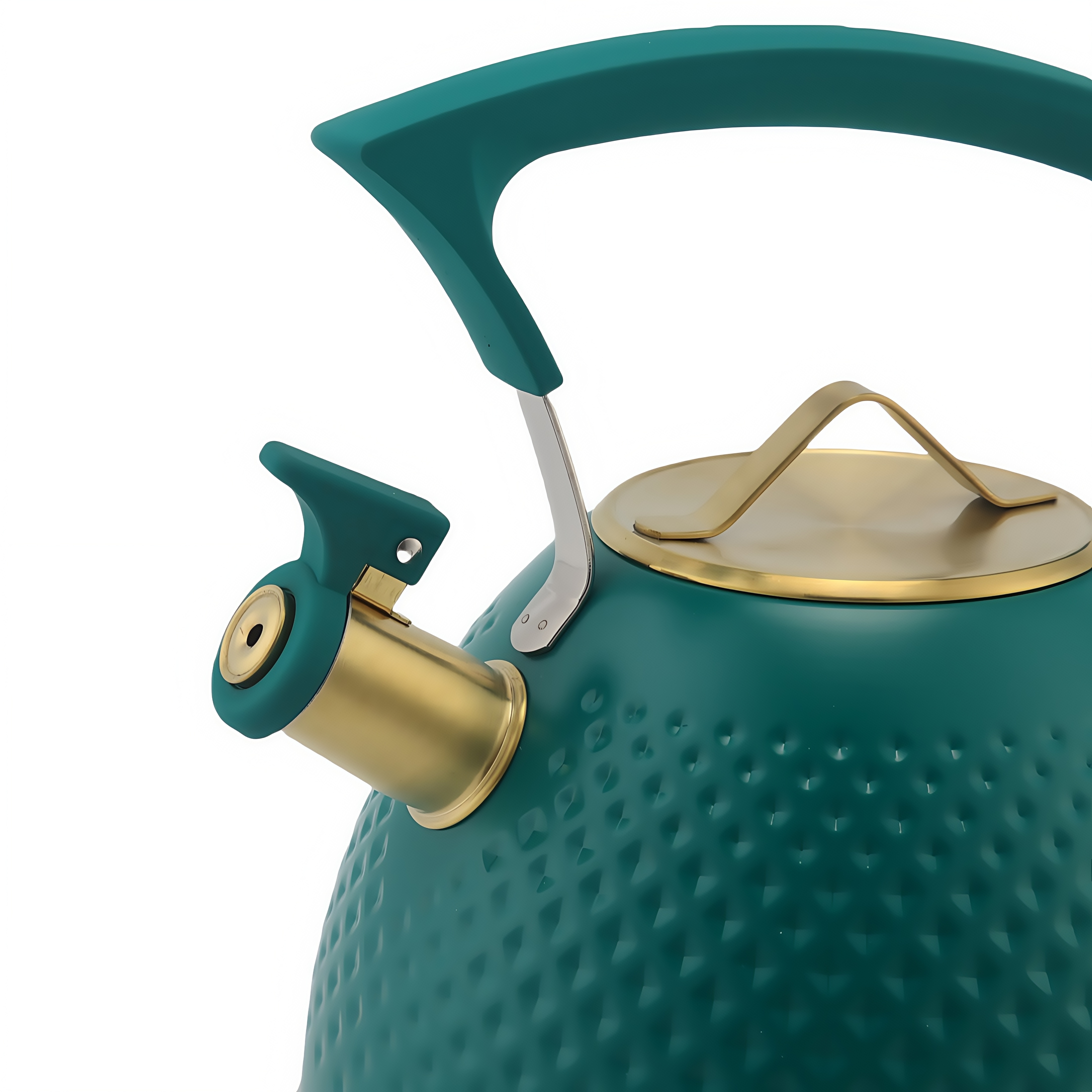 3L Stainless Steel Whistling Tea Kettle with Ergonomic Folding Handle New Design Stovetop Tea Pots for Gas Stove Top