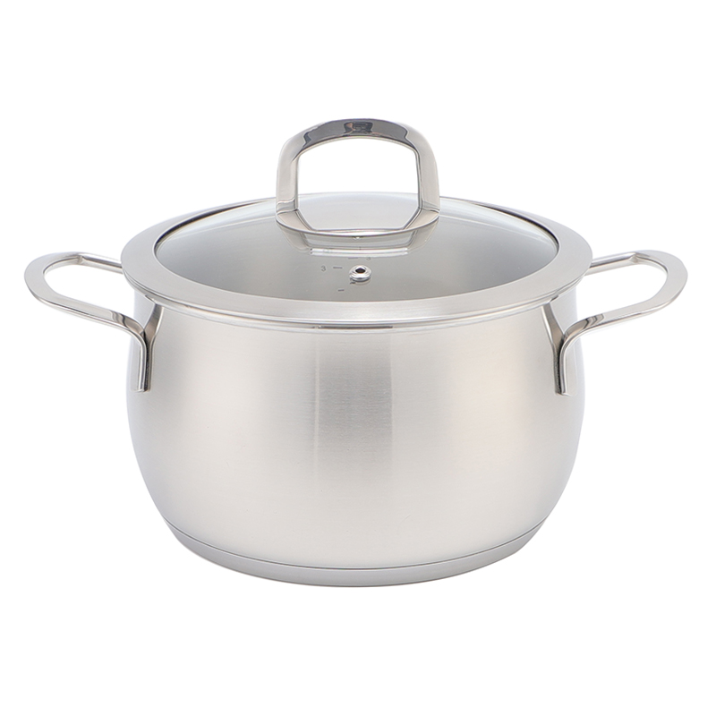 Wholesale Custom 6 Piece Apple Shape Stainless Steel Impact Bonded Bottom Pots And Pans Non-Toxic Kitchen Cookware Set