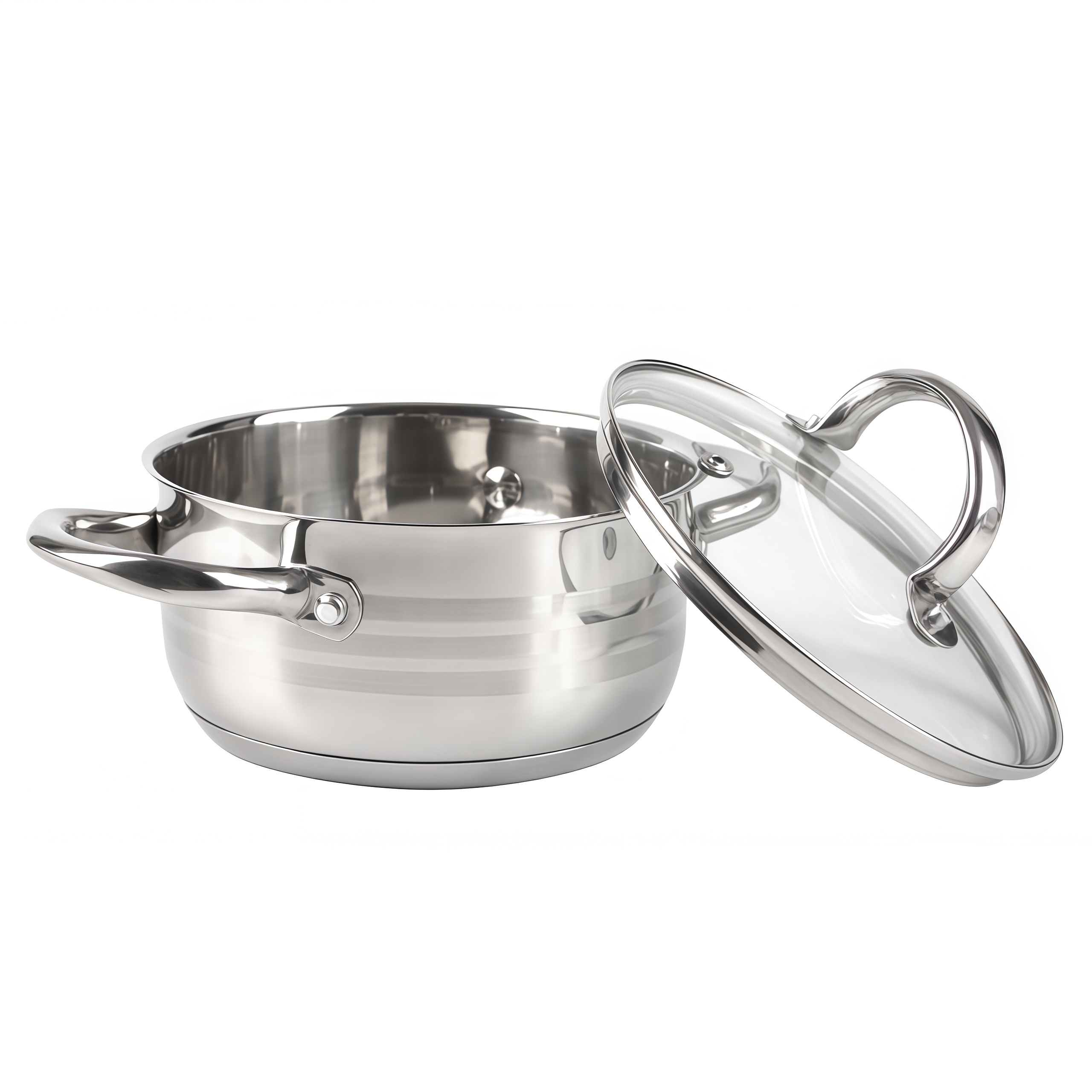 Wholesale Classic Cookware Set Eco-Friendly Stainless Steel Casserole Set Soup & Stock Pots With Lids