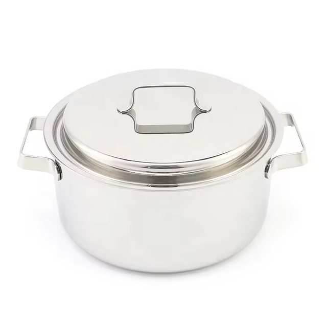 New Designer Korean Style 304 Triply Stainless Steel Kitchen Induction Stainless Steel Cookware Sets Cooking Pot Set