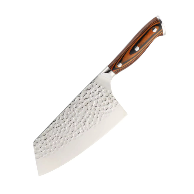 Wholesale 9 PCS Pakka Wood Handle 8-Inch Santoku Bread Paring Cleaver Chef Kitchen Knife 5cr15 Stainless Steel Scissor Outdoors