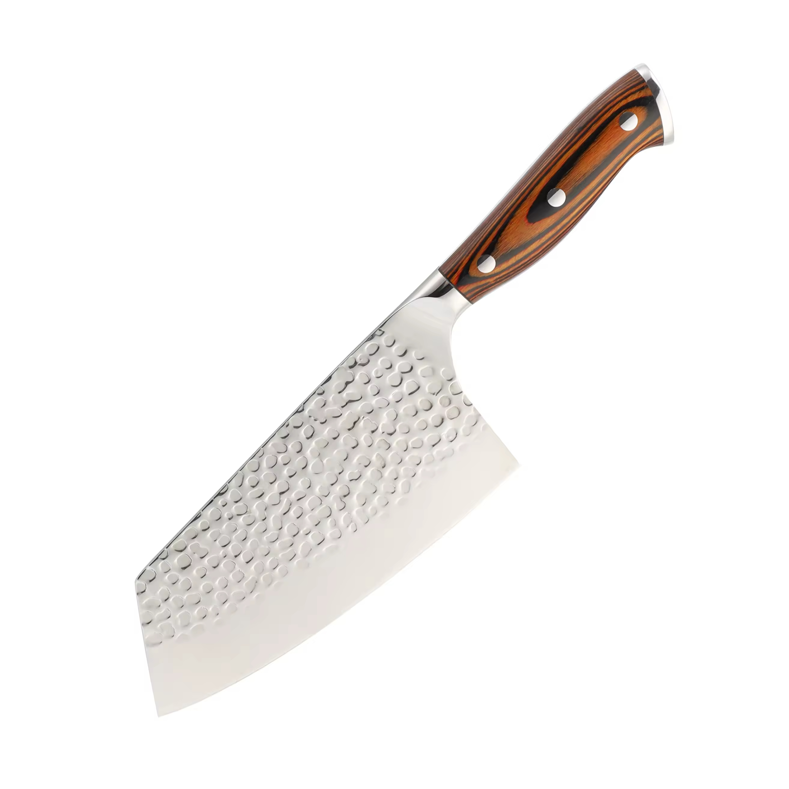 Wholesale 9 PCS Pakka Wood Handle 8-Inch Santoku Bread Paring Cleaver Chef Kitchen Knife 5cr15 Stainless Steel Scissor Outdoors