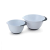 3pcs Plastic Mixing Bowl Set/ Salad Bowls With Soft Handles Easy Pour Spout and Non-Skid Bottom