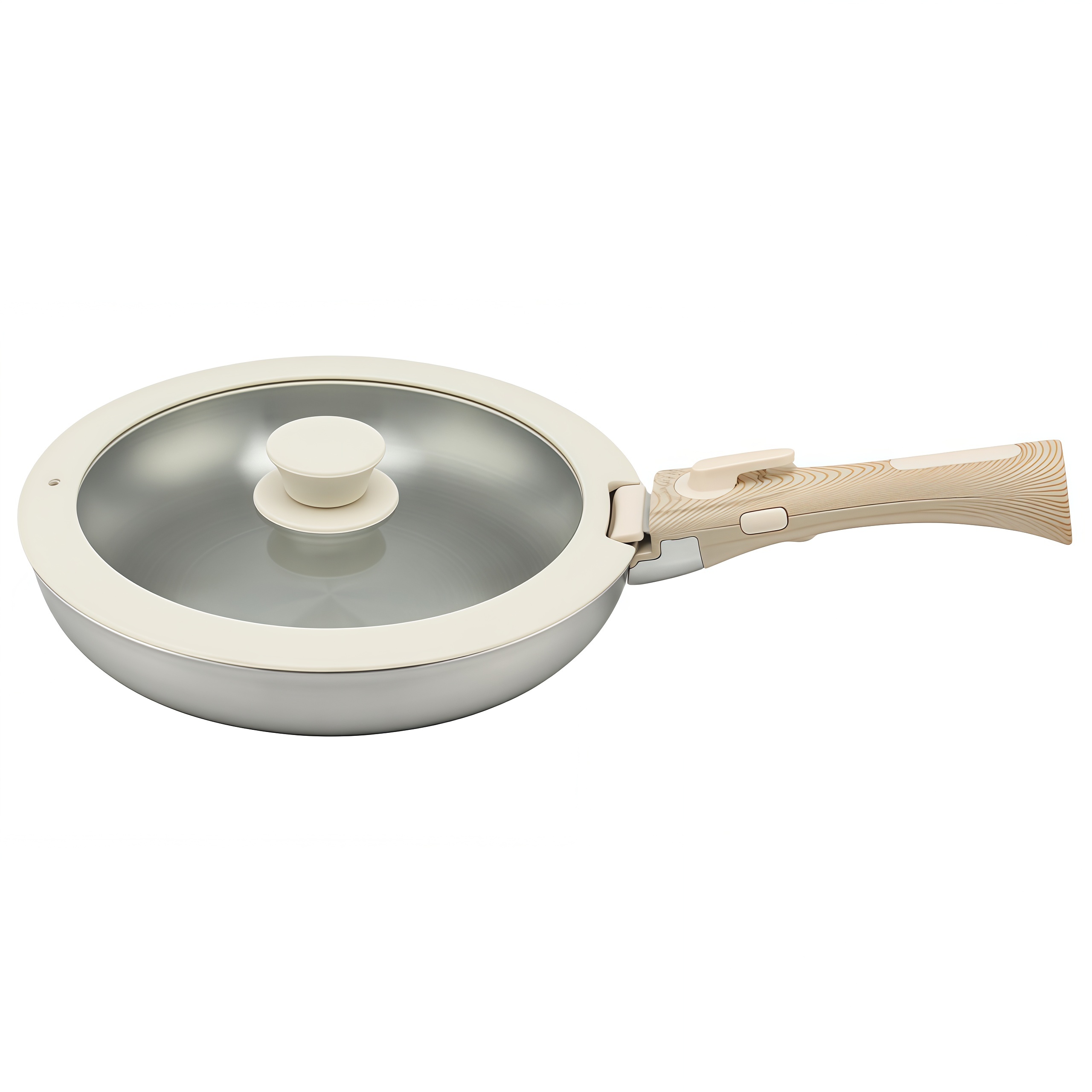 Hot Sale Custom High Quality Tri-Ply Kitchenware Stackable 13 Piece Removable Handle Cookware Set with Glass Lids