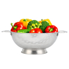 New Fruit Vegetable Kitchen Strainer Colanders Set Stainless Steel Drain Wash Storage Drain Basket Stainless Steel Mesh Strainer