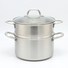 10 Piece High Quality Wholesale 18/10 Triply Stainless Steel 3 Layer Pots And Pans Steamer Set Cookware Set Saucepan Frying Pan