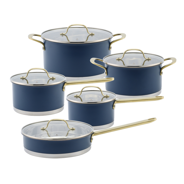 Wholesale Delicate Appearance Multi Function Thickening Base Cookware Stainless Steel Casserole Set Soup & Stock Pots With Lids